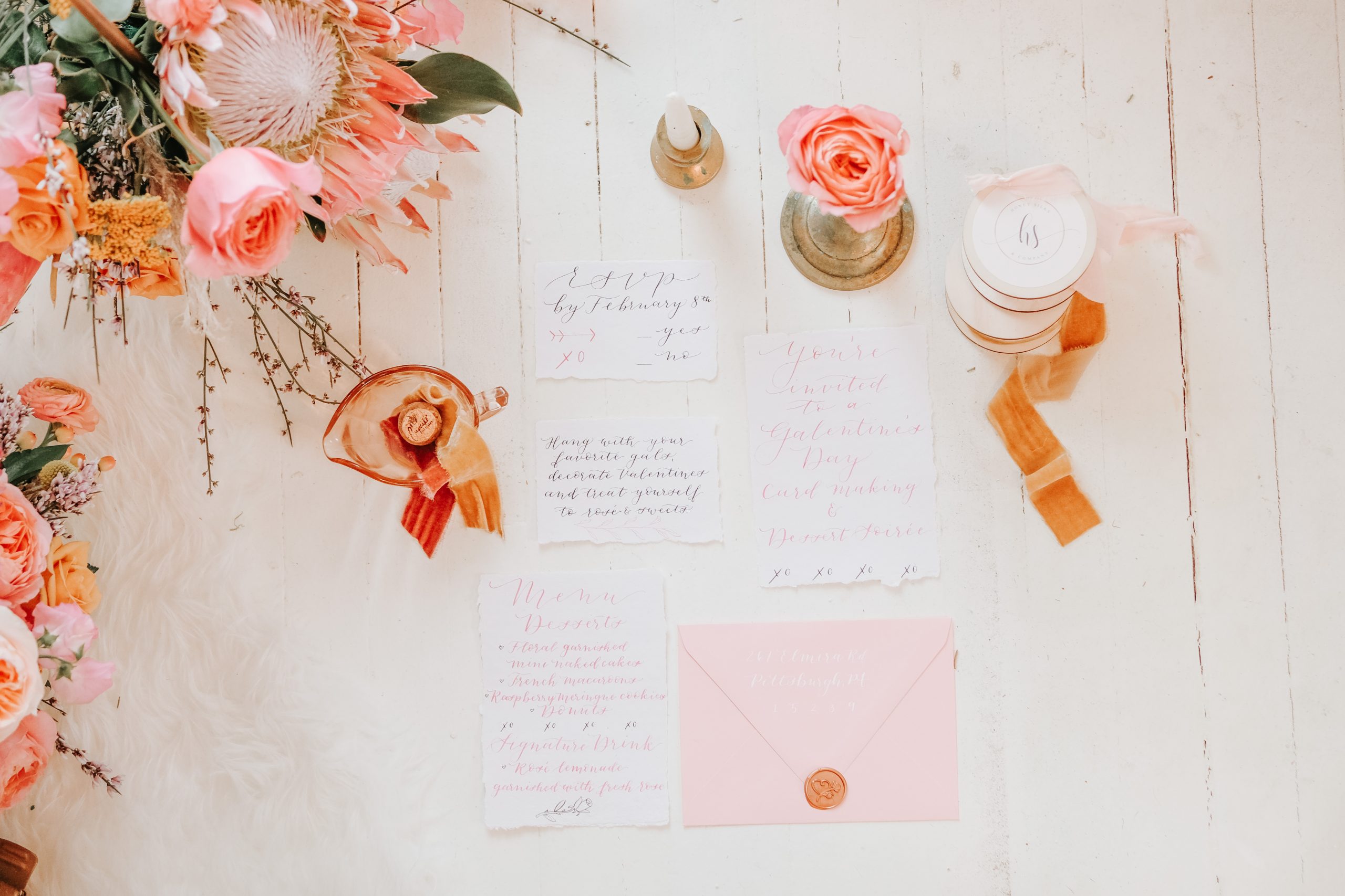 A Romantic, Old World Card Making Galentine's Day Soirée
